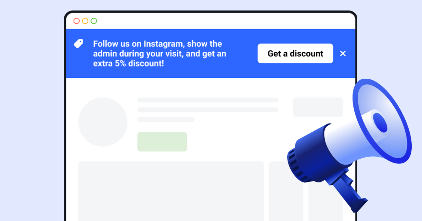 ⚡ Panel promocional para tu sitio web